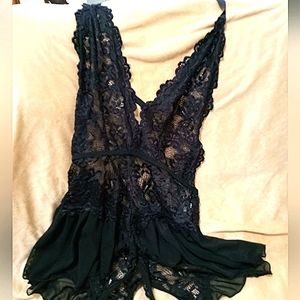 Lightly used black lace lingerie
